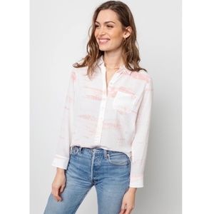 Rails Kate Silk Blouse in Sunburst tie dye